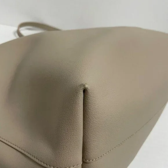 Auth Saint Laurent Paris Shopping Tote Beige Leather - Bag #60876S49 - Picture 5 of 9